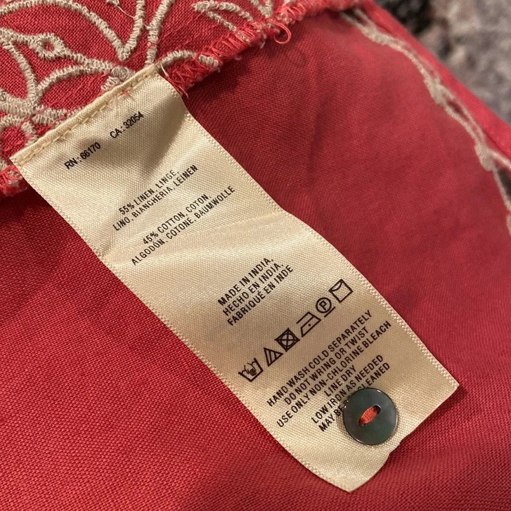 VanessaVirginia Anthro Pink Embroidered Eyelet Tank Top - Picture 5 of 5